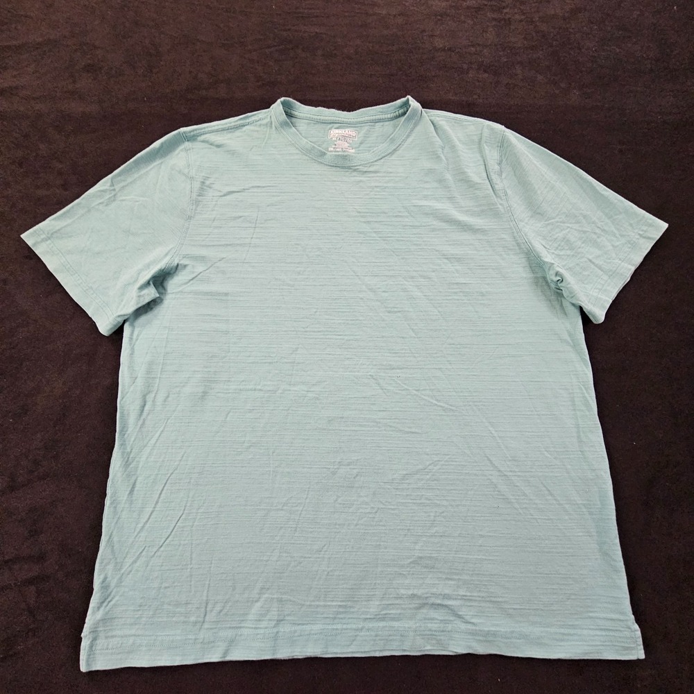 Kirkland Signature Green Short Sleeve Cotton T-Shirt Men's XL